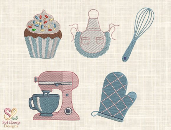 Baking Bliss Patch Embroidery Set