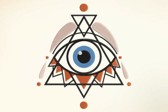 Boho Eye Embroidery Design Review for Small Business Branding