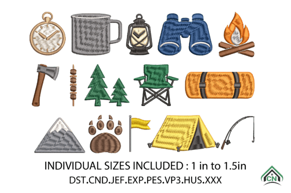 Camping Mini Embroidery Design Bundle Review