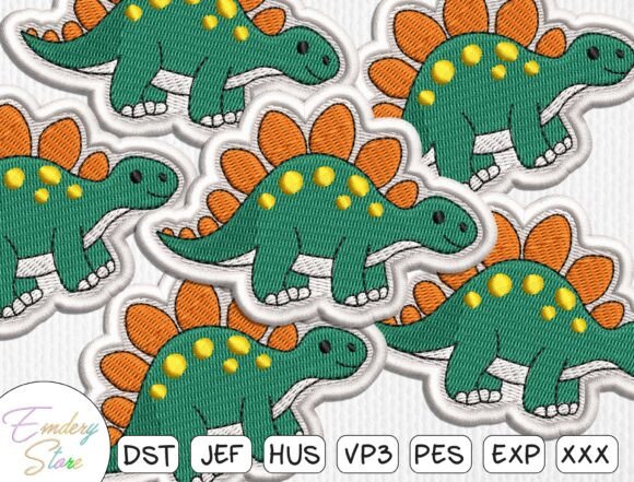 Charming Stegosaurus Dinosaur Embroidery Patch Review