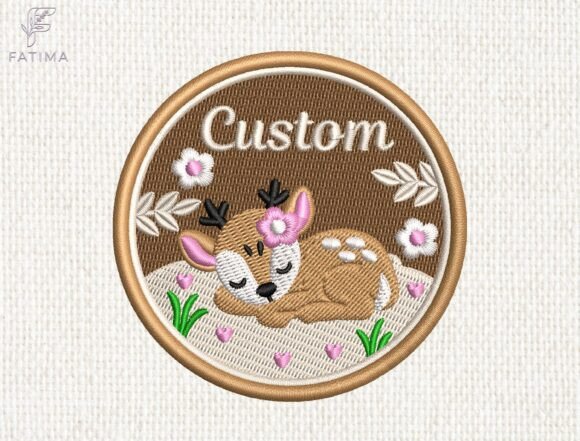 Custom Deer Patch Embroidery Design Review for Boutique Sweatshirts