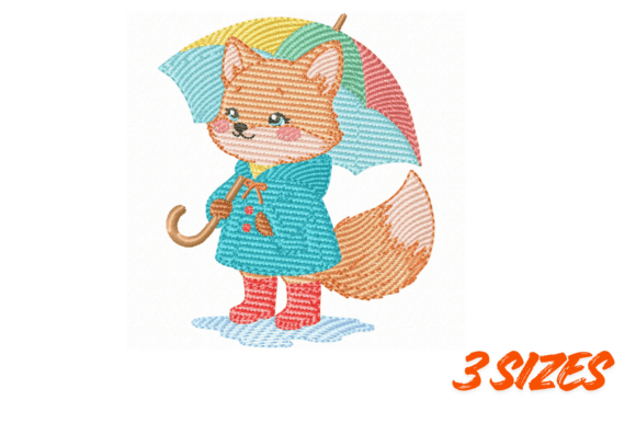 Cute Fox Umbroidery Design: A Playful Touch for Small Business Merch