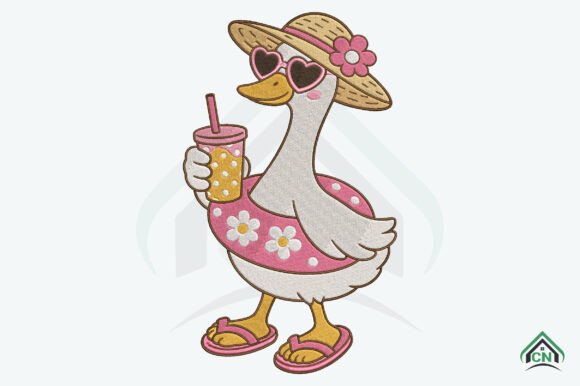 Cute Summer Goose Embroidery Design Review