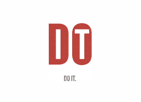 DO IT Negative Space Embroidery Design Review