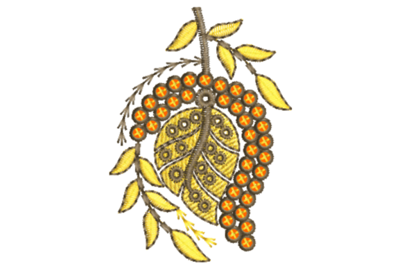 Leaf Embroidery Design: A Versatile Choice for Etsy Sellers