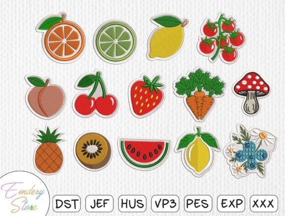 Mega Fruit Vegetable Embroidery Patch Review