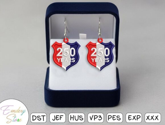 Patriotic Earrings Embroidery Design: A Sharp Touch for Small Business Branding