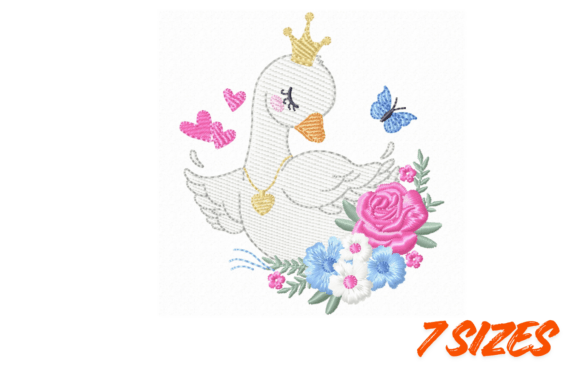 Princess Swan Floral Embroidery Art Review