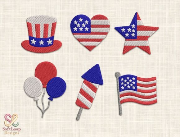 USA Patriotic Embroidery Bundle Review for Etsy Sellers